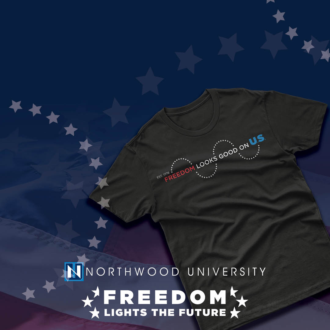 Northwood Launches Limited-Edition Freedom Lights the Future Apparel Line Ahead of July 4 - Northwood University