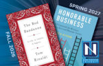 Two books, "The Red Bandanna" and "Honorable Business," appear next to text reading "Fall 2026" and "Spring 2027" with a Northwood University logo in the bottom right corner.