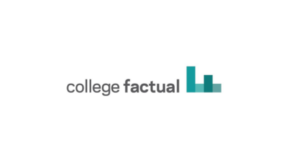 The image shows the College Factual logo with the words "college factual" and three teal bar chart icons on a white background, representing Northwood University's Academic Rankings.